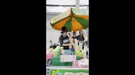 Ice cream man dresses as clown outside school to draw in customers