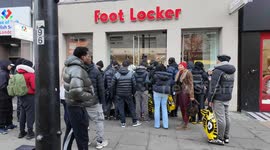 The annual Black Friday on Oxford street saw people hunting for shopping bargains