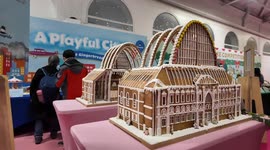 The centrepiece of the Amazing Gingerbread City at the Ideal Home Show At Christmas