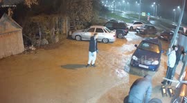 Drunk crane truck driver crushes multiple cars in Balakovo, Russia