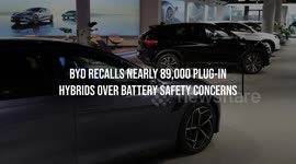 BYD Recalls Nearly 89,000 Plug-In Hybrids Over Battery Safety Concerns