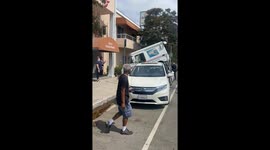 Valley Village Crash: Driver Wrecks Parked Van and USPS Truck