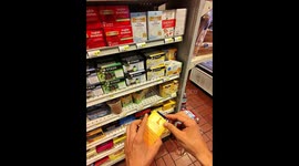 Customer Pranks Cashier By Paying With Tea Box