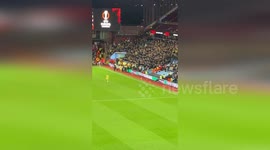 UK: Police Clash With Young Boys Fans As Away Supporters Storm Pitch At Villa Park
