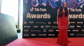Latisha Clark on the red carpet at the 2025 TikTok Awards, Sydney, Australia
