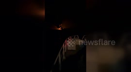 Turkish coast guard rescues entire crew from burning tanker in Black Sea