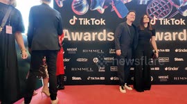 Karl Stefanovic and Sarah Abo on the red carpet at the 2025 TikTok Awards, Sydney, Australia