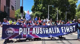 ‘Put Australia First’ protest, Sydney, Australia