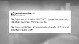 China: US halts all visa issuance to Afghan citizens