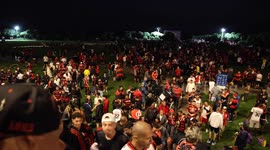 Fans of Flamengo, Palmeiras gather in Lima ahead of Copa Libertadores final