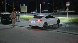 US, Los Angeles: Covina Possible Road Rage Leads To Car Shooting On 10 Freeway Thanksgiving Day