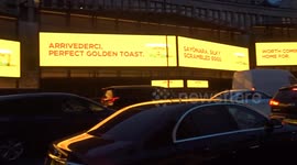 Anchor Dairy 2025 digital advertising - Butter the Food - Butter the Mood glows yellow on West Cromwell Road