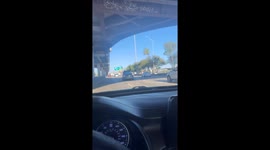 Hood Popped Open on Freeway