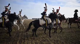 Austerlitz Battle re-enactment held in Czech Republic on 220th anniversary