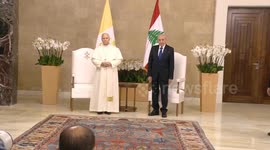 Pope Leo XIV meets Lebanese parliament speaker in Baabda Palace