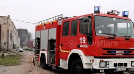 Fire at grain warehouse extinguished after Russian airstrike, Ukraine says