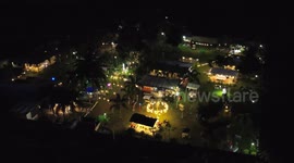 Thousands of Santa Claus figures displayed at resort in the Philippines