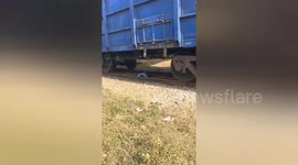Miracle Escape: Young Man Survives Being Trapped Under Moving Train in Bihar