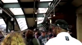 Hoboken terminal right after impact