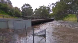 River bursts banks in South Australia after 'unprecedented' rainfall