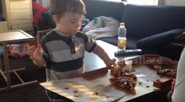 Funny! Kid loves pizza!