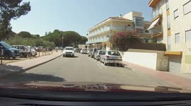 Driver ignores STOP sign