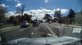 Minor prang nearly leads to head-on collision