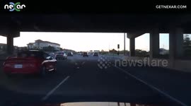 California - Incredibly lucky 180 on the Bay Area 101