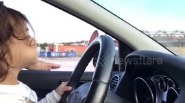 Girl, 3, has incredible driving skills