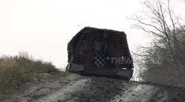 Russia says it took out camouflaged Ukrainian drone posts near Hulyaipole using T-80 tanks