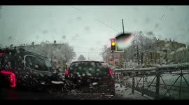 Ambulance overturns in serious road collision in Kolpino, Saint Petersburg, Russia