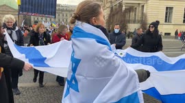 Germany: Pro-Israel Demonstrators March Through Central Berlin