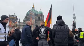 Germany: Far-Right Supporters and Counter-Protesters Confront Each Other in Central Berlin