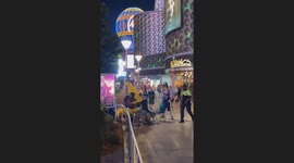 Showgirls Skirmish on the Vegas Strip