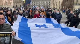 Germany: Pro-Israel Demonstrators March Through Central Berlin