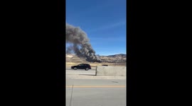 Apartment Building Under Construction Engulfed in Flames