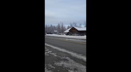 Plane Takes Off From Highway After Getting Breakfast at Sheep Creek Lodge