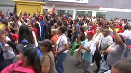 Venezuelan President Maduro holds rally in Caracas