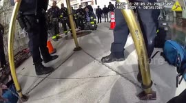 Firemen rescue builder stuck in 30ft deep sewer in New York