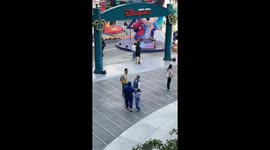 Disney-themed Christmas display is a hit with locals in Thailand