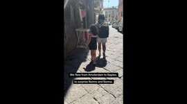 Heartwarming Surprise: Grandparents in Naples Break Down in Tears Seeing Granddaughter from Amsterdam