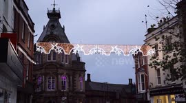 Town's Christmas lights ridiculed for looking like pants