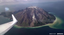 Japan Coast Guard observes volcanic activity in southwestern islands