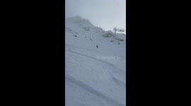 Skier's ambitious jump goes wrong in funny Ushuaia wipeout