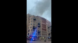 UK: Fire Breaks Out at Under-Construction Glasgow Luxury Flats