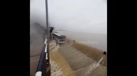 Bus Seen Driving Through Severe Floodwaters in Kandalamulla