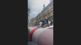 'Spider-Man' spotted hitching a ride on back of bus in Glasgow stunt