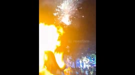 Fireworks accidentally ignite balloons in Molave, Zamboanga del Sur