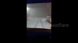 US Weather: Snow Makes Driving Difficult On Kentucky Interstate