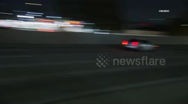 US, Los Angeles: Vermont-Slauson Sparks Fly During Cadillac Pursuit